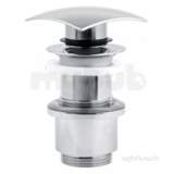 Squ Push Type Unslottd Basin Waste 11/4in Pex-389/sq-ns-c/p