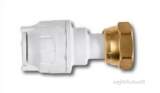 15MM X 1/2 Inch STGHT TAP CONNECTOR WHT 10