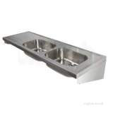 1800 Sink Double Bowl And Single Left Hand Drainer 0t Htm64 St C Ps4154ss