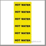 REGIN REGQ632 PIPE LABELS 8 HOT WATER