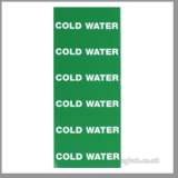 Regin Regq634 Pipe Labels 8 Cold Water