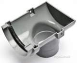 75mm H/r Gutter Stop End Outlet Rm306-g