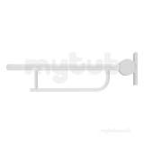 Armitage Shanks Contour 21 S6360 80cm Hngd Suppt Arm Wh S6360ac