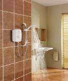 Triton T150z Thermo Electric Shower 8.5 Kw White Chrome Plated
