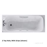 Related item Signature Bath 1700x700 2 Tap Inc Grips Se8522wh