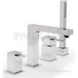 4 Hole Bath/shower Mixer Single Lever Deck Mount