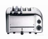 DUALIT 42174TOASTER COMBI 2 X 2