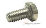 Hobart Scm-e-13-12 M6x12 Hex Hd St.st