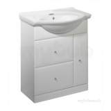 Valencia 700mm White Base Unit With Soft