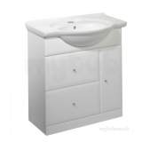 VALENCIA 800MM WHITE BASE UNIT WITH SOFT