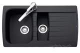 VERONA C/CENTRE 900X508 1.5B SINK G/BLK