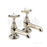 N 1/2 G Cd 1901 Basin Pillar Taps Gold