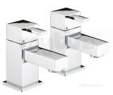Quadrato Basin Taps Eco4 Qd 1/2 E4 C - Chrome