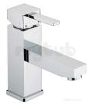 Quadrato Basin Mixer Eco4 With Eco-click Pop-up Waste Qd Ebas E4 C