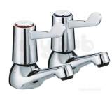 Lever Basin Taps Eco4 With Ceramic Disc Valves Chrome Val 1/2 E4 C Cd