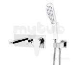 Claret Wall Mounted Bath Shower Mixer Clr Wmbsm C - Chrome