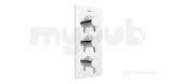 Prism Shower Valve with Integral Two Outlet Diverter and Stopcock Chrome PM2 SHC3DIV C