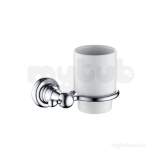 1901 Tumbler And Holder Brass Chrome Plated N2 Hold C