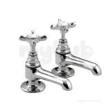 N 1/2 C Cd 1901 Basin Pillar Taps Chrome