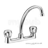 Club Budget Deck Sink Mixer-mtl Hds Cp