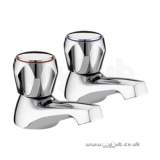 Club Basin Taps-acr Heads Pair Cp