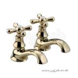 Fairfax C/disc Bath Taps Pair Chrome Plated Obsolete