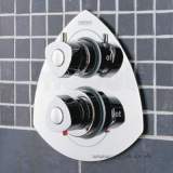 Fusion Thermostatic Conc Shower Valve Cp