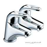 BRISTAN JAVA BASIN TAPS Pair CHROME PLATED J 1/2 C