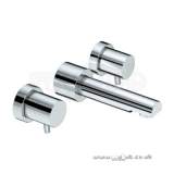 Prism 3th Wall Mounted Basin Mixer Cp