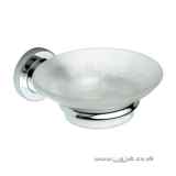 BRISTAN PRISM SOAP DISH and HOLDER CP