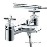 QUADRANT PILLAR BATH/SHOWER MIXER CP