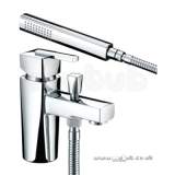 BRISTAN QUBE ONE TAP HOLE BATH SHOWER MIXER CP