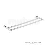 Bristan Qube Double Towel Rail Cp