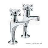 Regency High Neck Pillar Taps Cp