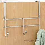 Solo 3 Hook Over Door Hanger Chrome Plated So Hang1 C