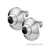 Bristan Wall Mount Fixings Chrome Plated Wmnt1 C