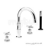 STAR 4 HOLE BATH SHOWER MIXER CP