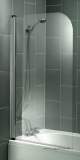 Jute Jubsi 800mm 1 Panel Bathscreen Silv