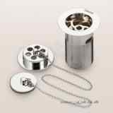 LUXURY BATH WASTE BRASS BODY and ABS PLUG GI