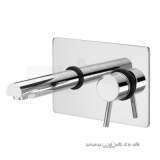 Prism Wall Mounted Basin Mixer Cp