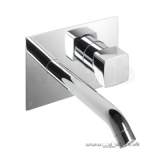 JS2 TWO TAP HOLES WALL MOUNTED BATH FILLER CP