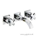 MOLOKO 3 HOLE WALL MOUNTED BASIN MIXER CP