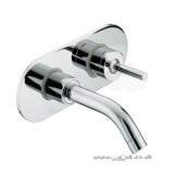 Soprano Wall Mounted Basin Mixer Cp