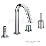 SOPRANO 4 HOLE BATH SHOWER MIXER CP