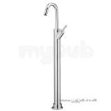 SOPRANO FLOOR MOUNTED BATH FILLER CP