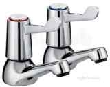Bristan C/disc Basin Taps Plus 6 Inch Lvrs Pair Cp