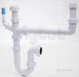 Two Bowl Undersink Kit 40mm Single Hose Connection Wsk2w