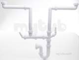 Two Bowl Undersink Kit 40mm Double Hose Connection Wssk2w