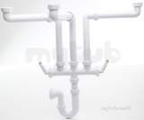 Three Bowl Undersink Kit 40mm Double Hose Conwssk3w