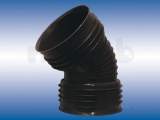 Wavin 375mm D/s Bend 45deg 375tw563